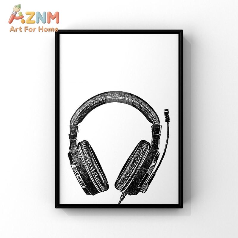 AZNM 블랙 화이트 게이밍 캔버스 벽 장식 게임 컨트 - Gaming Accessories For Room 리뷰 및 가격