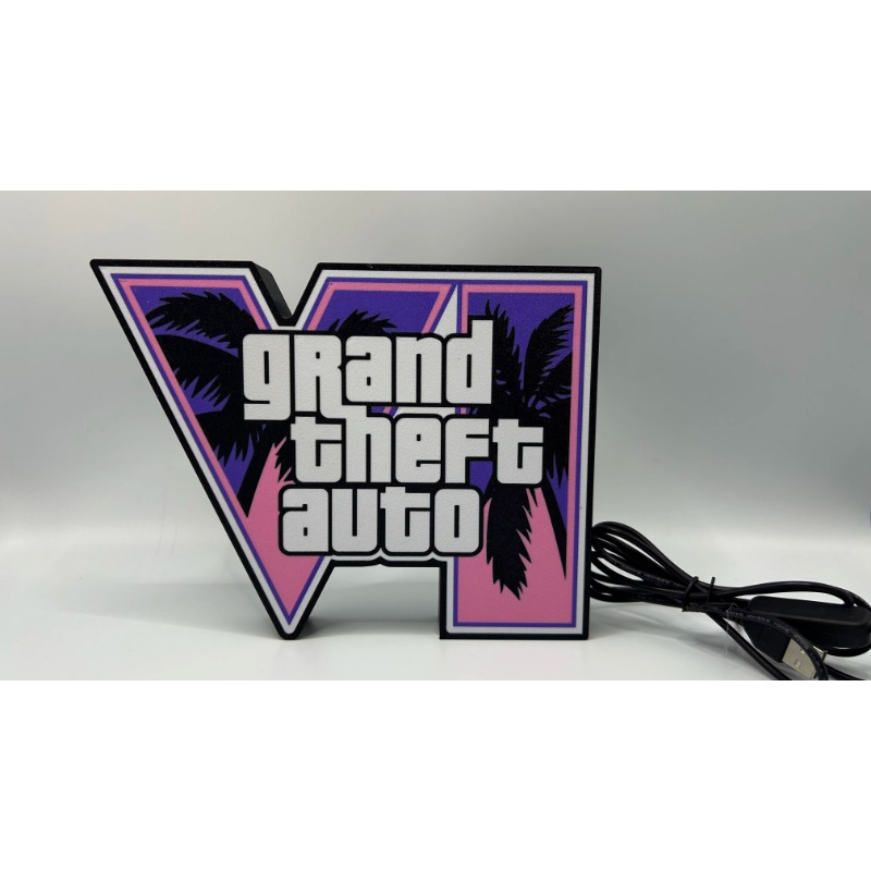 GTA 6 그랜드 테프트 오토 VI LED 라이트 박스 - Accessories For Your Gaming Room 리뷰 및 가격