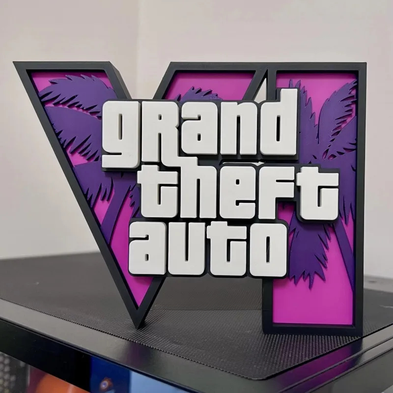 3D GTA 6 그랜드 테프트 오토 로고 스탠드, 창의 - Accessories For Your Gaming Room 리뷰 및 가격