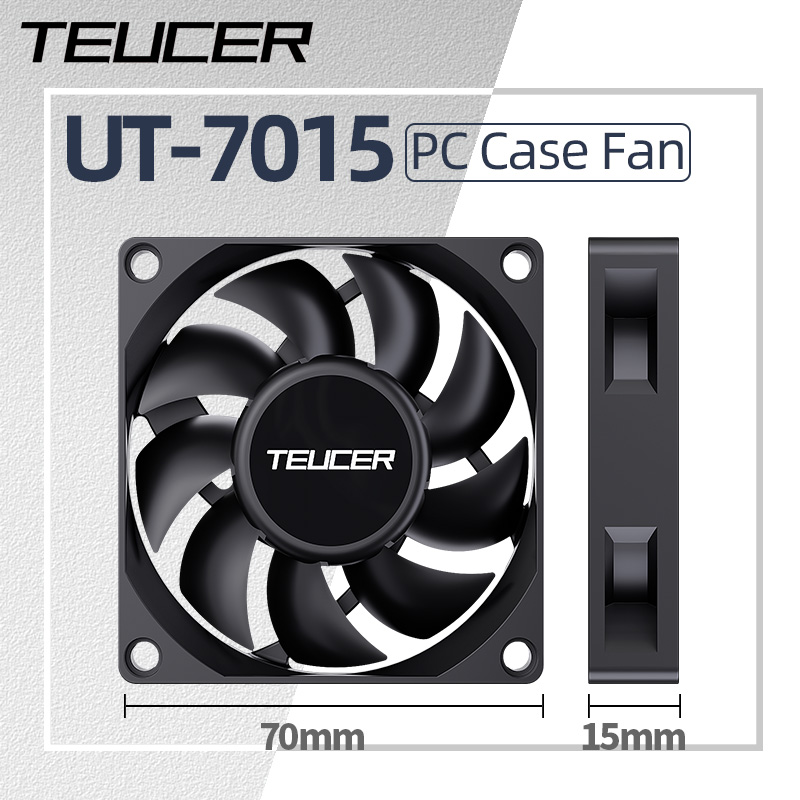 Teucer UT-7015 7cm 섀시 냉각 팬 유압  - Gaming Accessories Rack 리뷰 및 가격